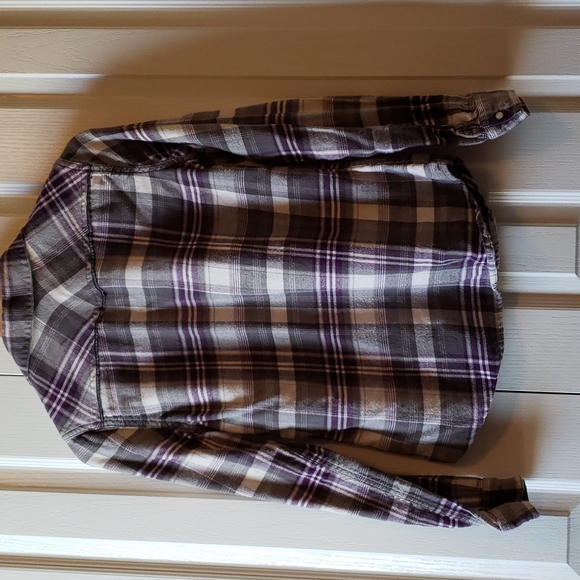 Mossimo Purple and Grey Flannel Shirt - Picture 4 of 4